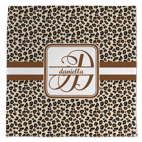 Custom Leopard Print Microfiber Dish Towel (Personalized)