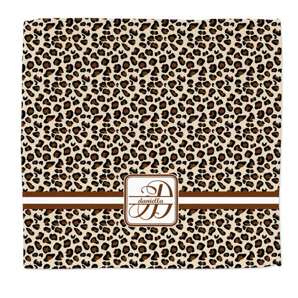 Custom Leopard Print Microfiber Dish Rag (Personalized)