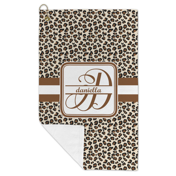 Leopard Print Microfiber Golf Towels - FOLD