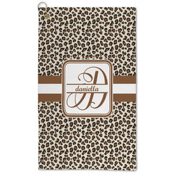 Leopard Print Microfiber Golf Towel (Personalized)