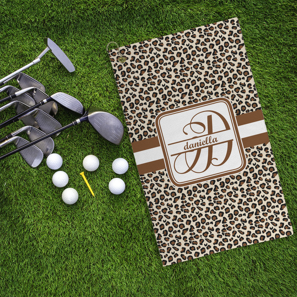 Leopard Print Microfiber Golf Towels - LIFESTYLE