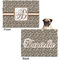 Leopard Print Microfleece Dog Blanket - Regular - Front & Back