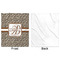 Leopard Print Minky Blanket - 50"x60" - Single Sided - Front & Back