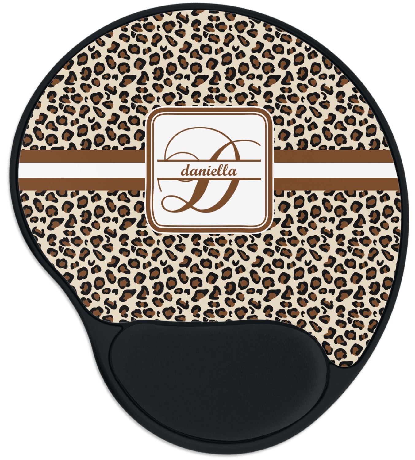 Leopard Print Mouse Pad With Wrist Support YouCustomizeIt