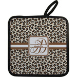 Leopard Print Pot Holder w/ Name and Initial