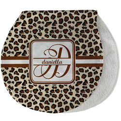 Leopard Print Burp Pad - Velour w/ Name and Initial