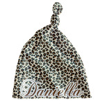 Leopard Print Newborn Hat - Knotted (Personalized)