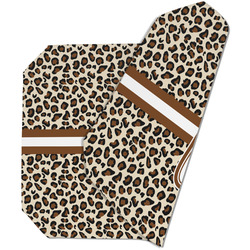 Leopard Print Dining Table Mat - Octagon (Double-Sided) w/ Name and Initial