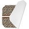 Leopard Print Octagon Placemat - Single front (folded)