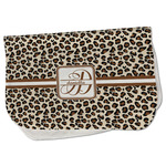Leopard Print Burp Cloth - Fleece w/ Name and Initial