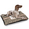 Leopard Print Outdoor Dog Beds - Large - IN CONTEXT
