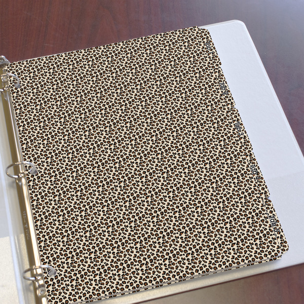 Leopard Print Page Dividers - Set of 5 - In Context
