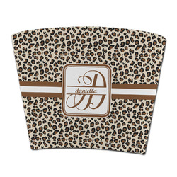Leopard Print Party Cup Sleeve - without bottom (Personalized)