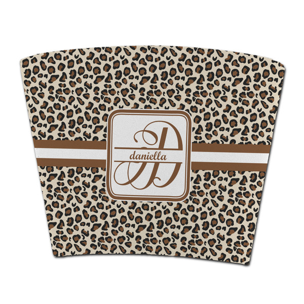Custom Leopard Print Party Cup Sleeve - without bottom (Personalized)