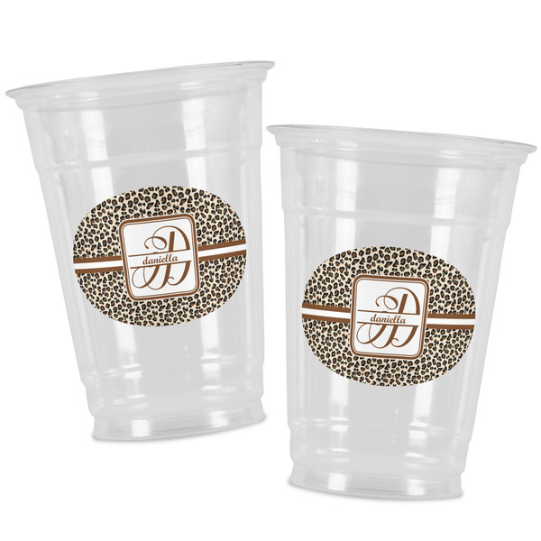 Leopard Print Party Cups - 16oz - Alt View