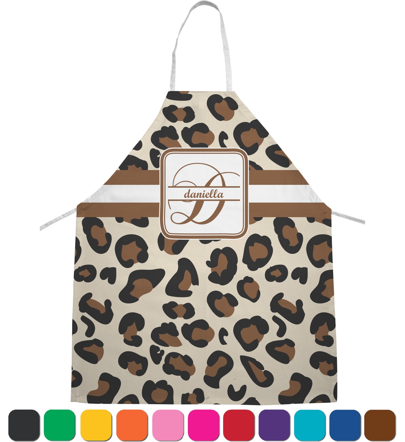 Leopard Print Apron (Personalized) YouCustomizeIt