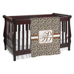Leopard Print Baby Blanket (Single Sided) (Personalized)