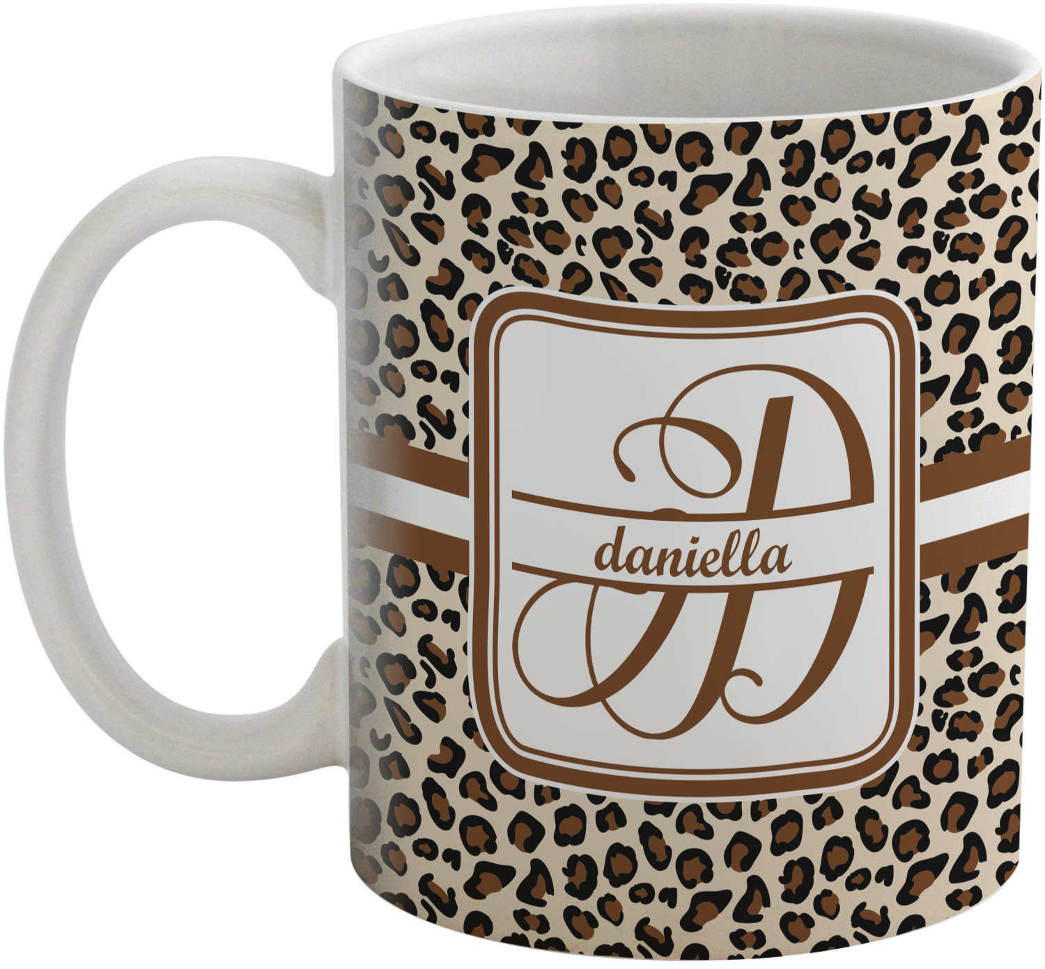 Leopard Print Coffee Mug (Personalized) YouCustomizeIt