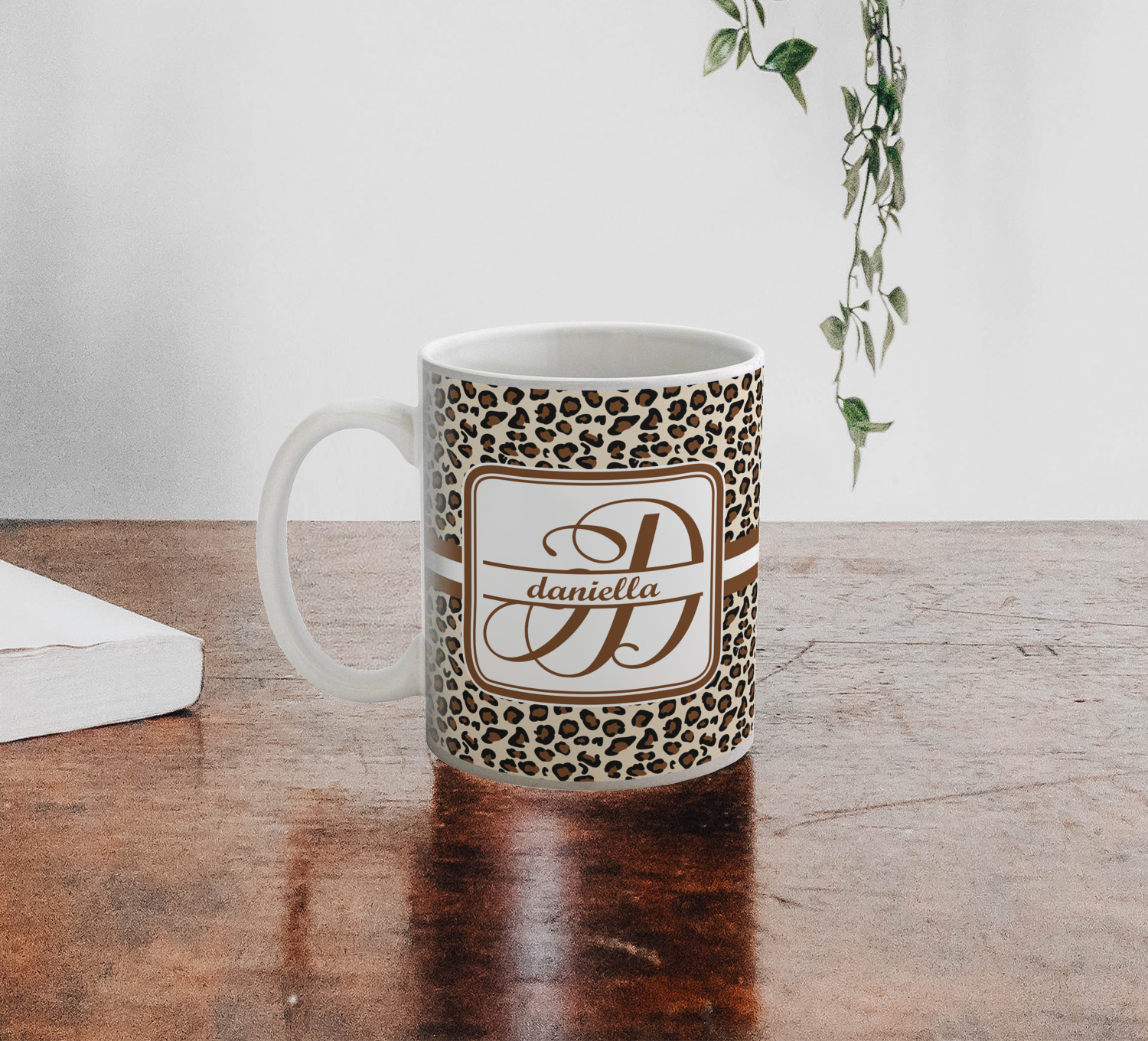 Leopard Print 11 Oz Coffee Mug White (Personalized) YouCustomizeIt