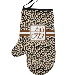 Leopard Print Left Oven Mitt (Personalized)