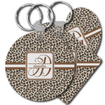 Leopard Print Plastic Keychain (Personalized)