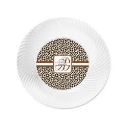 Leopard Print Plastic Party Appetizer & Dessert Plates - 6" (Personalized)