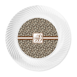 Leopard Print Plastic Party Dinner Plates - 10" (Personalized)
