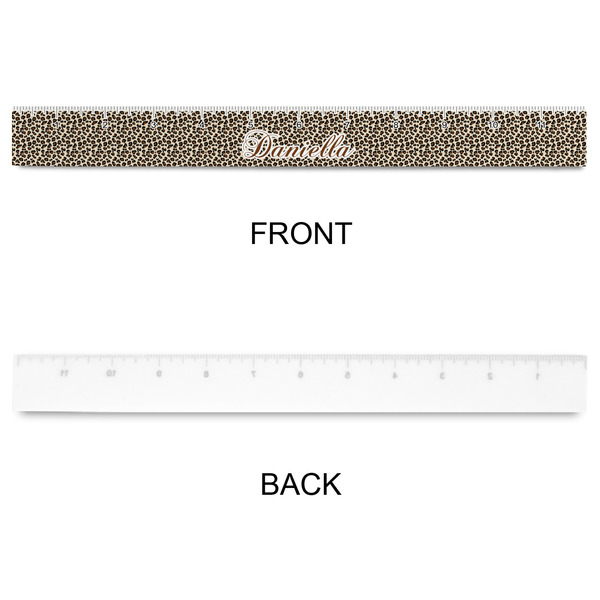 Leopard Print Plastic Ruler - 12" - APPROVAL