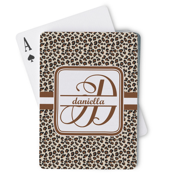 Custom Leopard Print Playing Cards (Personalized)