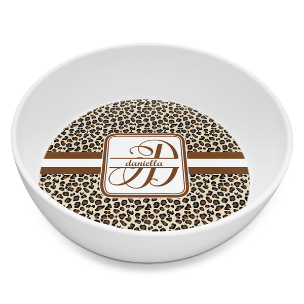 Custom Leopard Print Melamine Bowl - 8 oz (Personalized)