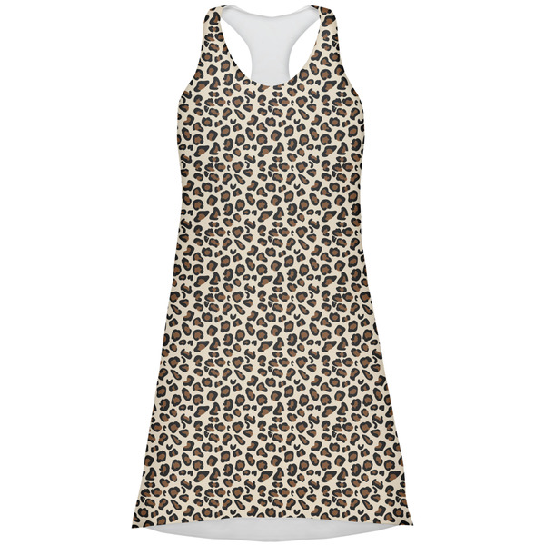 Custom Leopard Print Racerback Dress - Small
