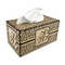 Leopard Print Rectangle Tissue Box Covers - Wood - with tissue