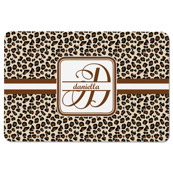 Leopard Print Rectangular Fridge Magnet - FRONT