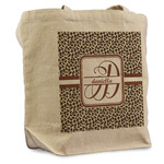 Leopard Print Reusable Cotton Grocery Bag (Personalized)