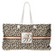 Leopard Print Large Rope Tote Bag - Front View