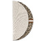 Leopard Print Round Linen Placemats - HALF FOLDED (single sided)