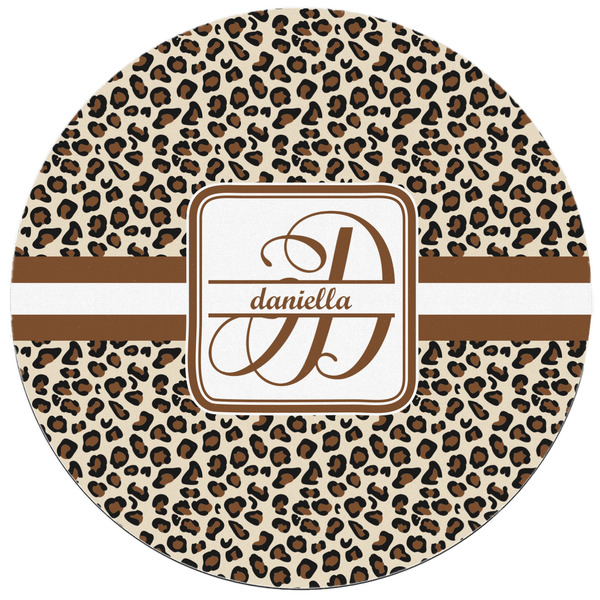 Leopard Print Round Mousepad - APPROVAL