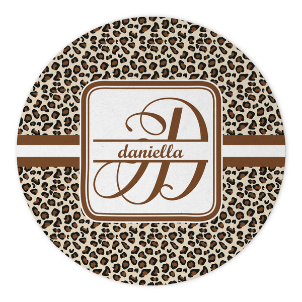Leopard Print Round Paper Coaster - Approval