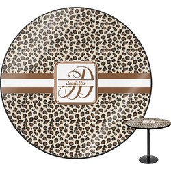 Leopard Print Round Table (Personalized)