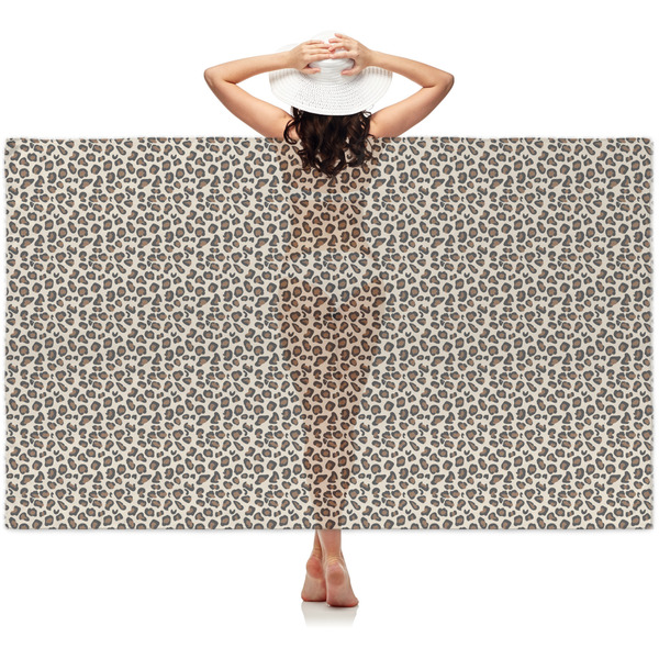 Custom Leopard Print Sheer Sarong