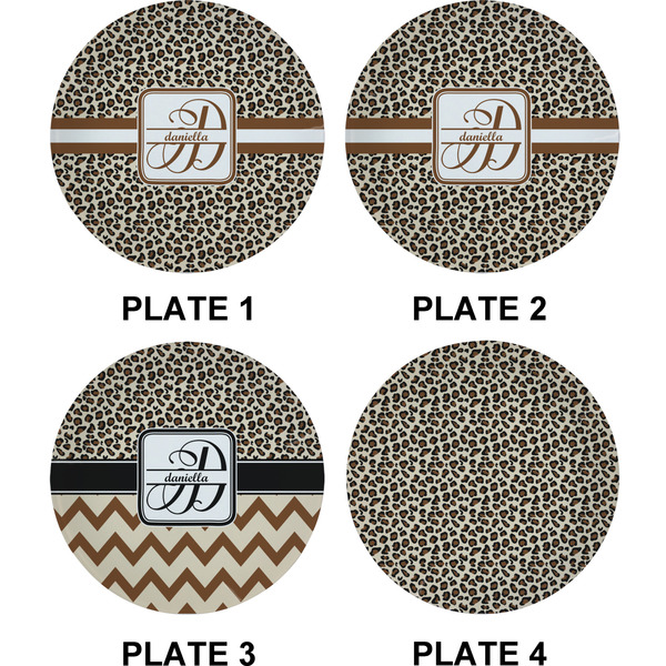 Leopard Print Set of Appetizer / Dessert Plates (Approval)