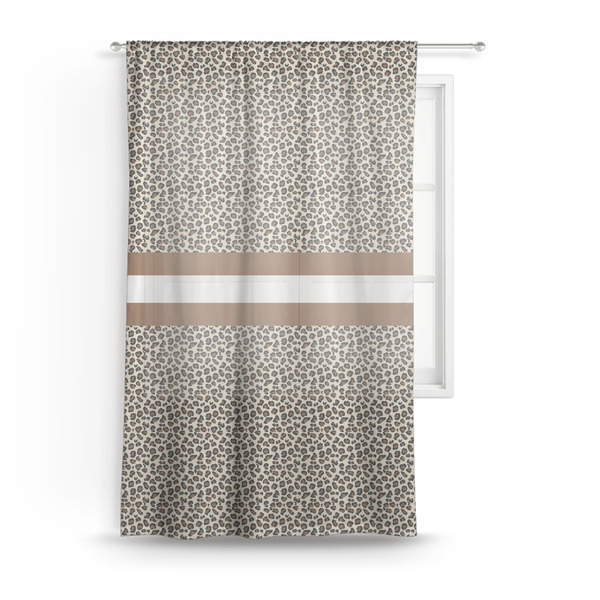 Custom Leopard Print Sheer Curtain - 50"x84"
