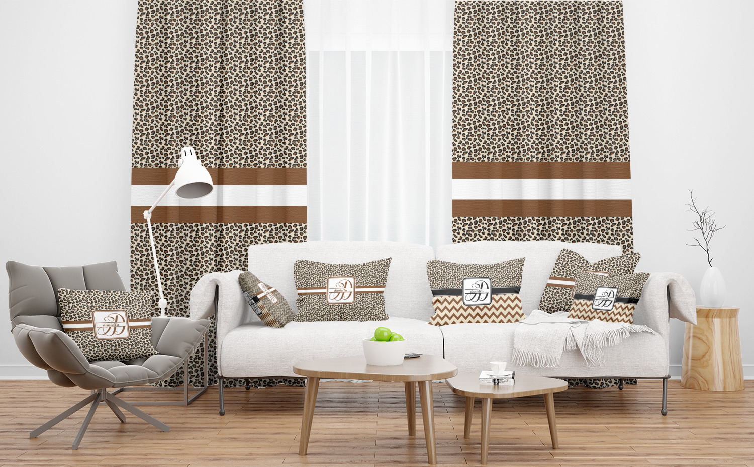 Custom Leopard Print Curtain Panel Custom Size YouCustomizeIt