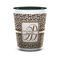 Leopard Print Ceramic Shot Glass - 1.5 oz - Two Tone - Single (Personalized)