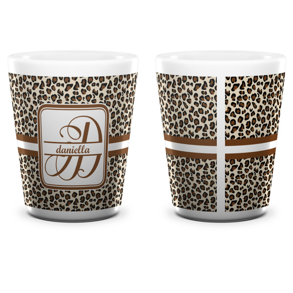 Leopard Print Shot Glass - White - APPROVAL