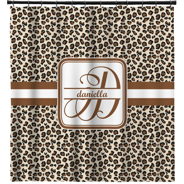 Custom Leopard Print Shower Curtain (Personalized)