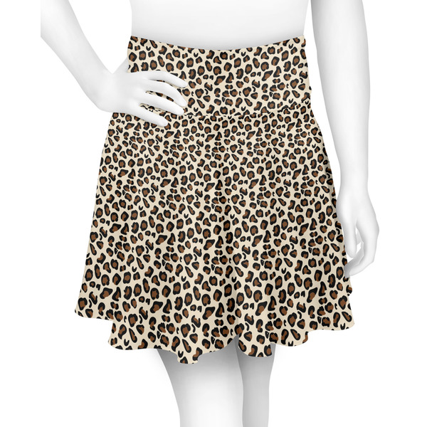 Custom Leopard Print Skater Skirt - 2X Large