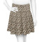 Leopard Print Skater Skirt - Front