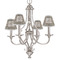 Leopard Print Small Chandelier Shade - LIFESTYLE (on chandelier)