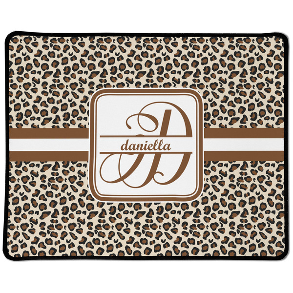 Custom Leopard Print Large Gaming Mouse Pad - 12.5" x 10" (Personalized)